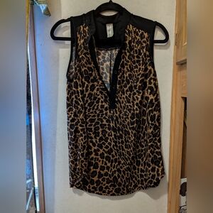 Perception Concept Leopard Print Sleeveless Top